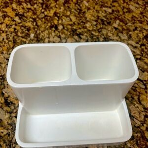 White Dual Compartment Organizer